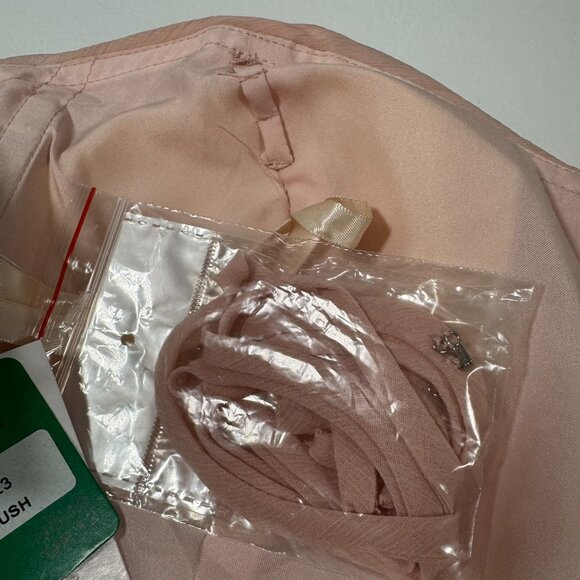 Mori Lee Bridesmaid Dress Long Formal Blush US Size 10 Angelina Faccenda 20423 - Picture 11 of 12